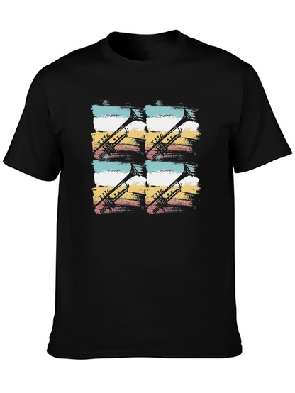 Trumpet Retro T-Shirt | Unique Band Tee
