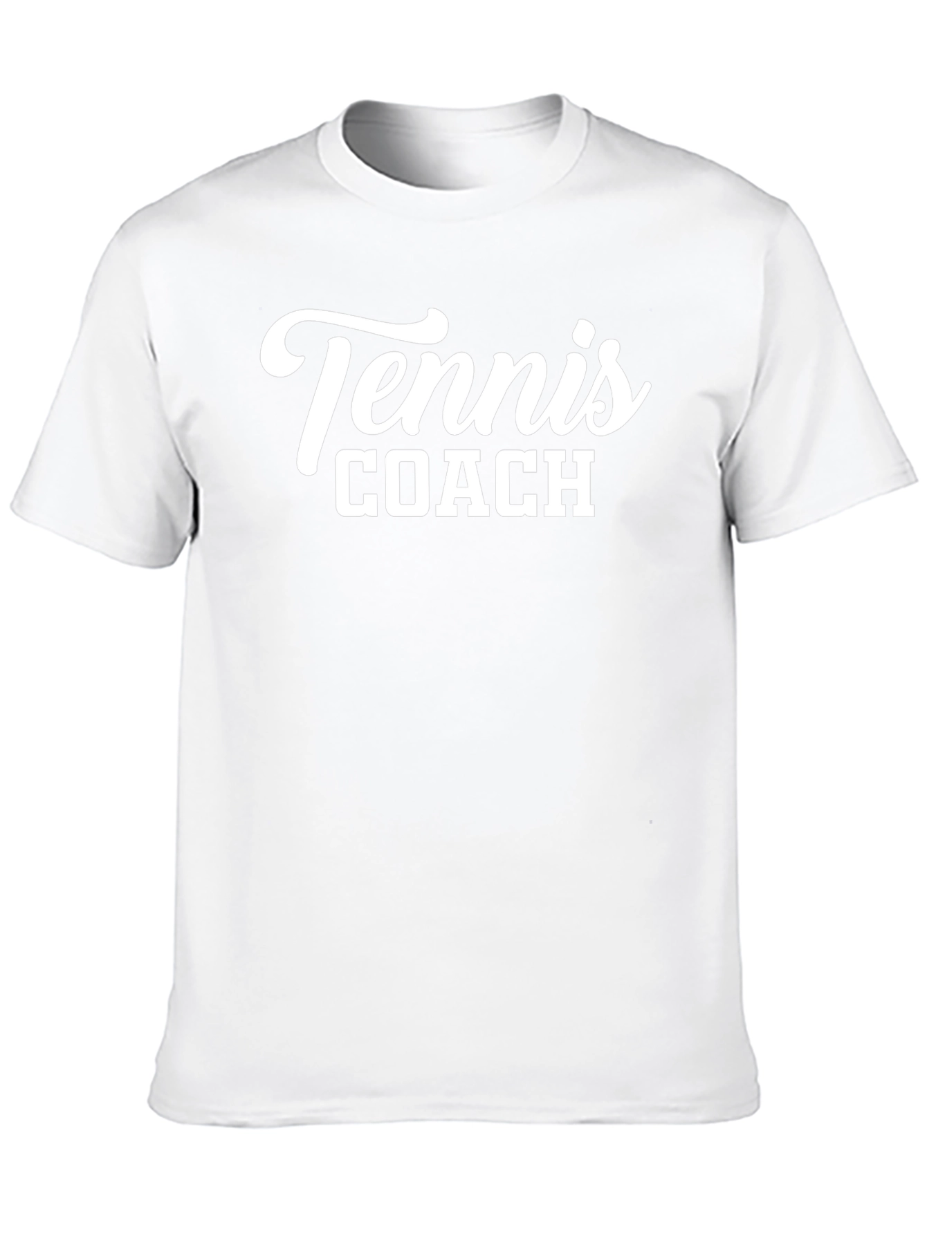 Tennis Coach Graphic Tee - Black Cotton T-Shirt