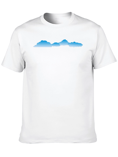 Mens Black Cloud Graphic T-Shirt