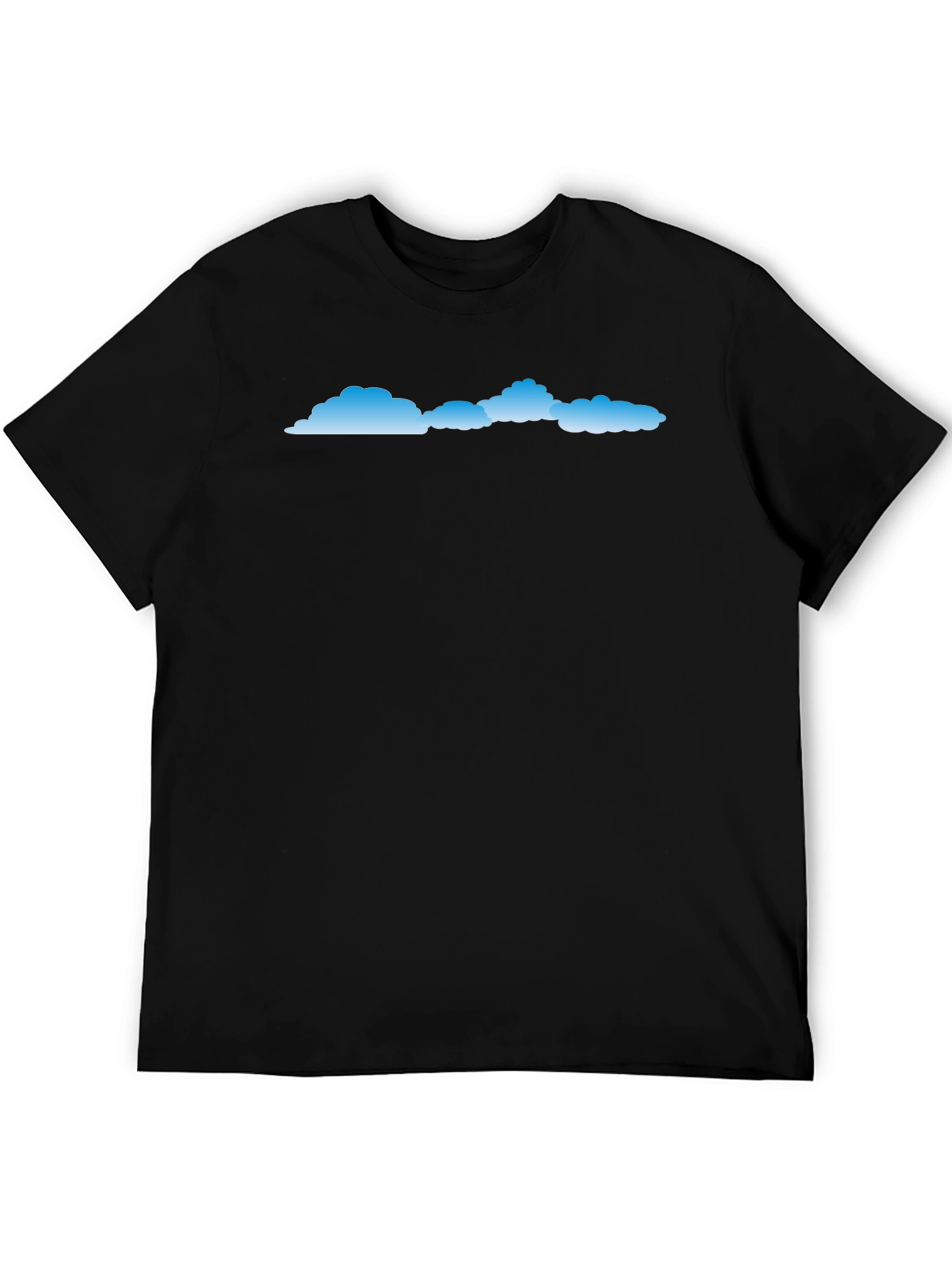 Mens Black Cloud Graphic T-Shirt