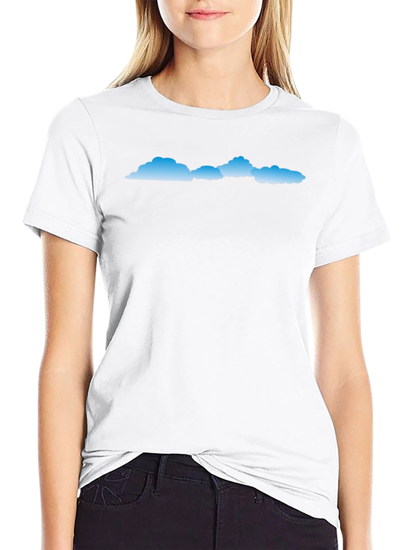 Mens Black Cloud Graphic T-Shirt