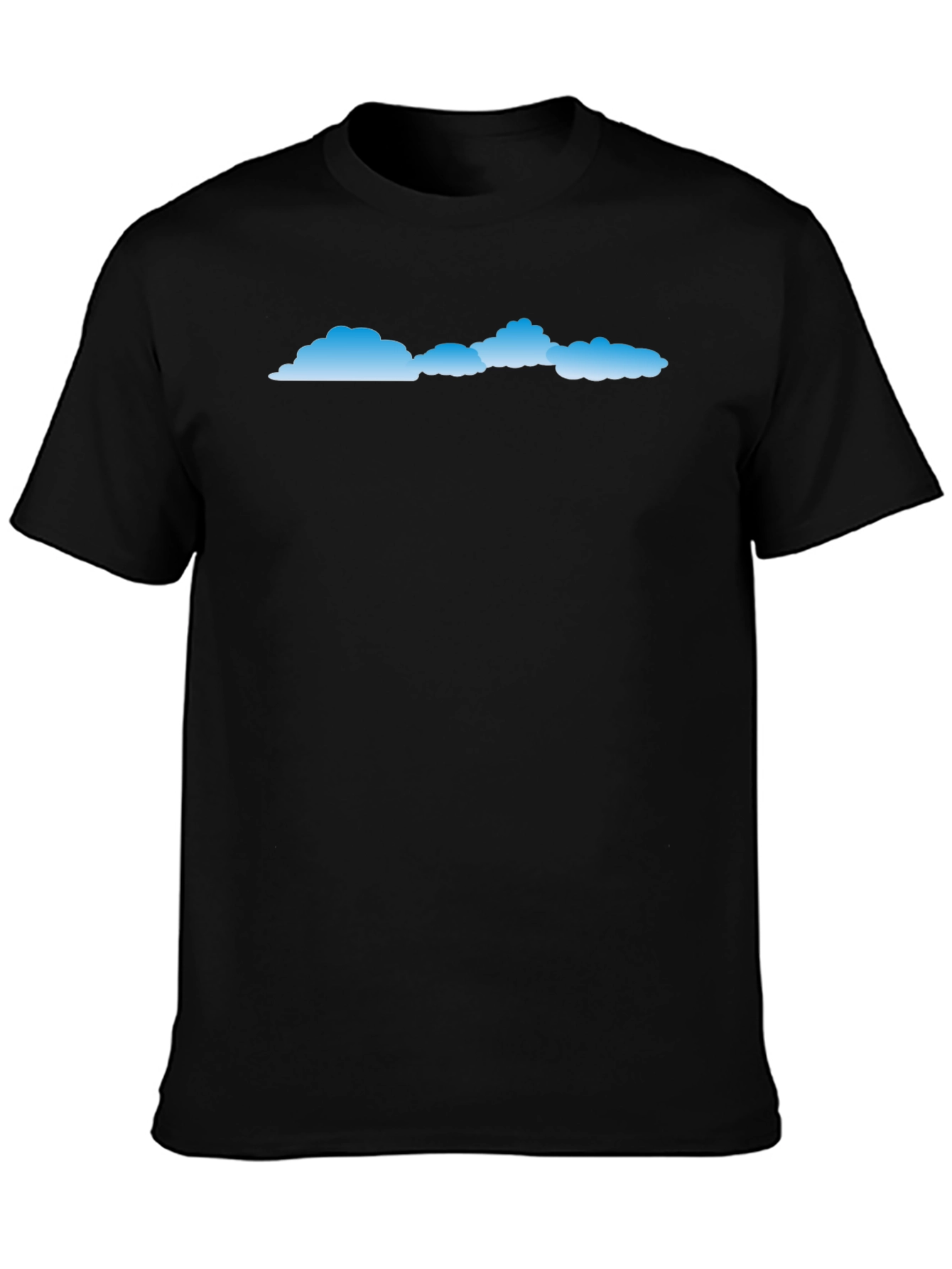 Mens Black Cloud Graphic T-Shirt