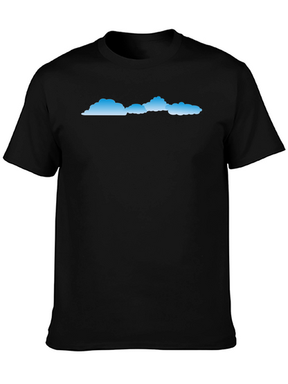Mens Black Cloud Graphic T-Shirt
