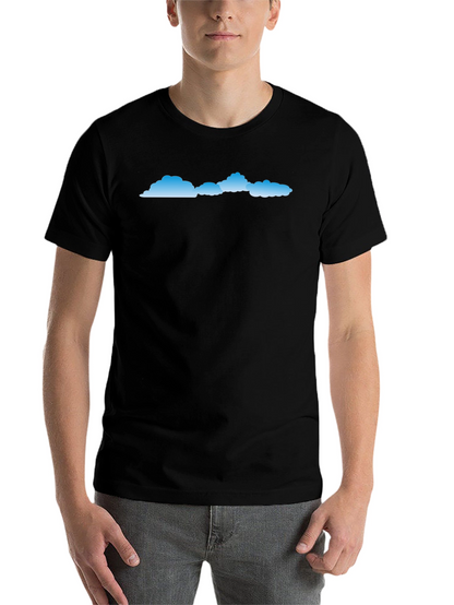 Mens Black Cloud Graphic T-Shirt