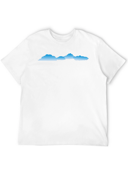 Mens Black Cloud Graphic T-Shirt