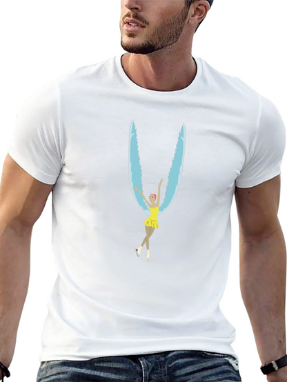 Figure Skater Wings Black T-Shirt