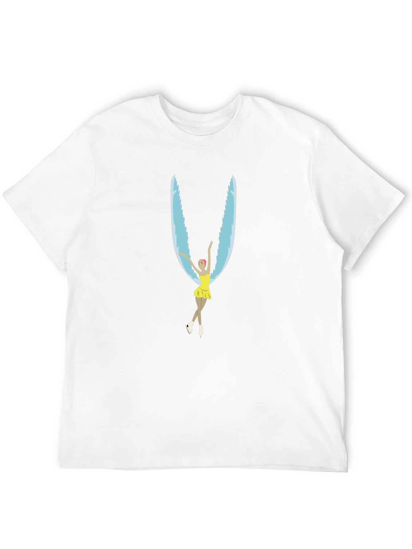 Figure Skater Wings Black T-Shirt