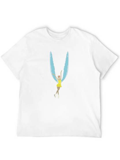 Figure Skater Wings Black T-Shirt