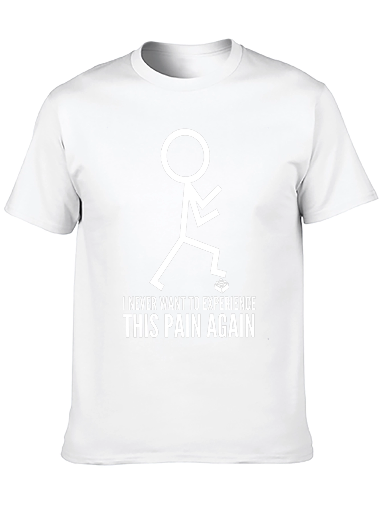 Funny Lego Brick Stepping T-Shirt