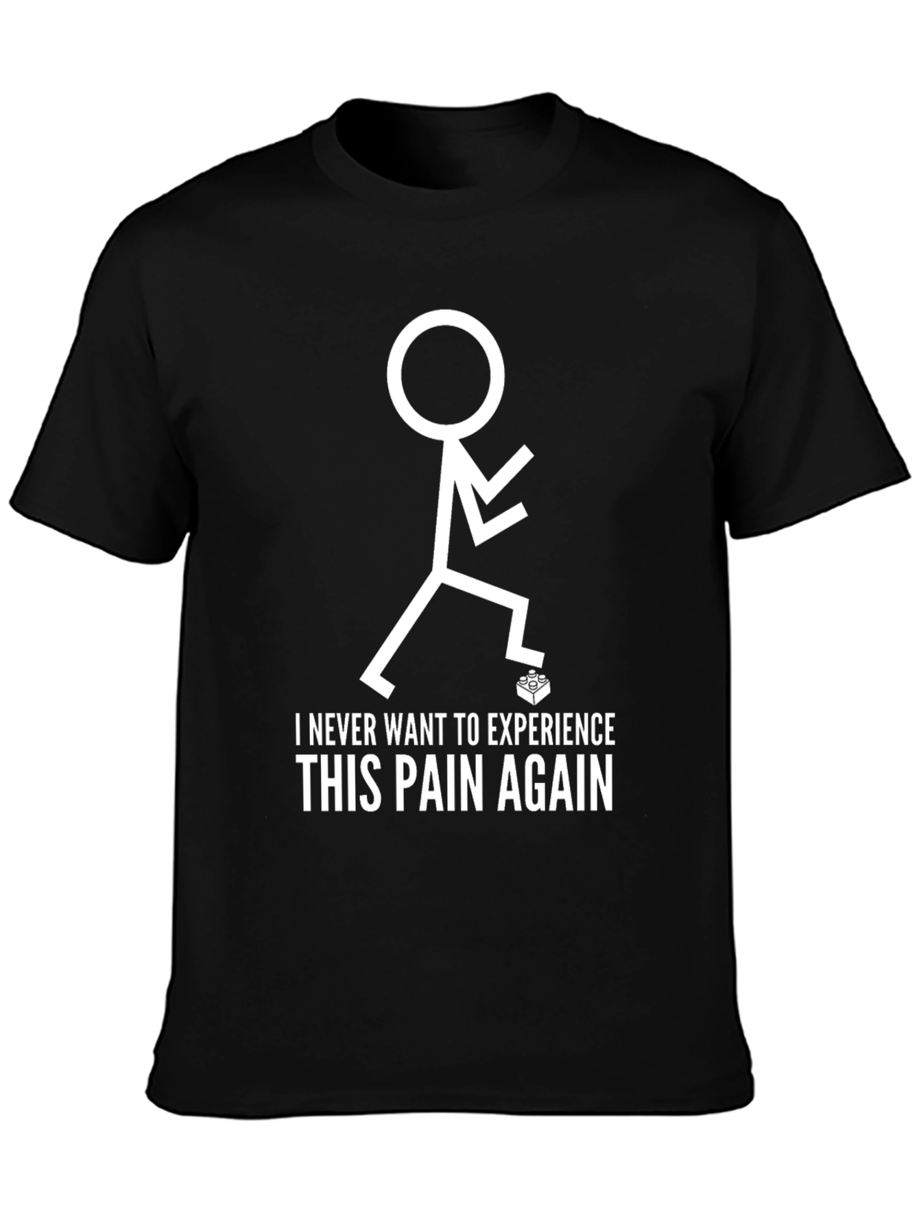 Funny Lego Brick Stepping T-Shirt