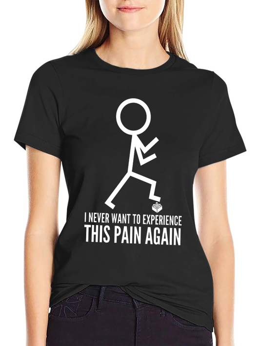 Funny Lego Brick Stepping T-Shirt