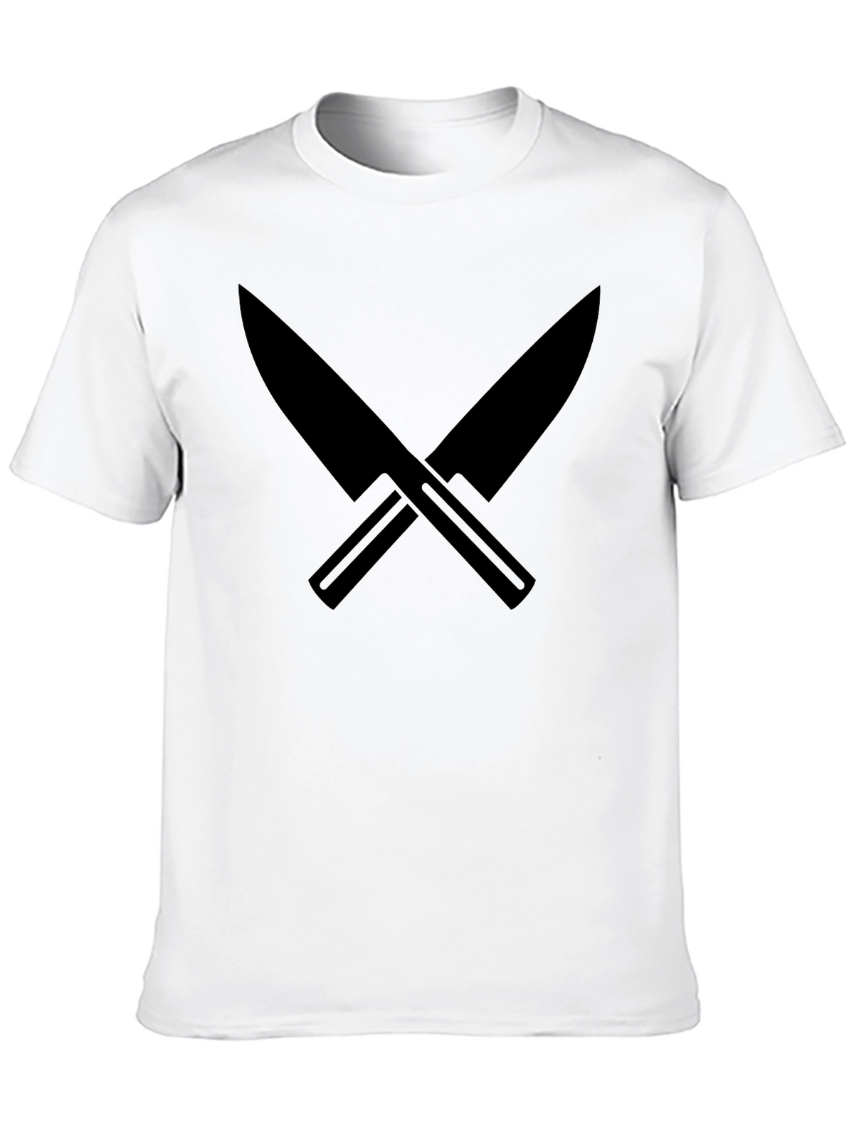 Black Crossed Knives Graphic Tee - Culinary Cool