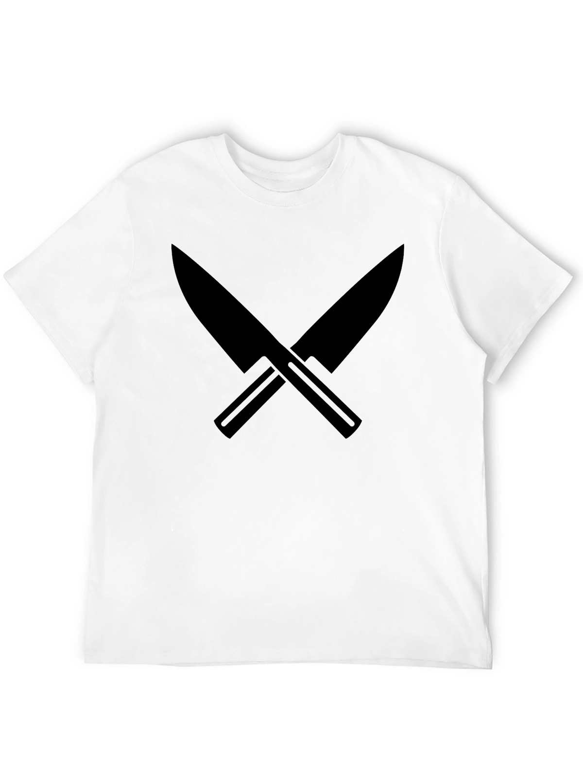 Black Crossed Knives Graphic Tee - Culinary Cool