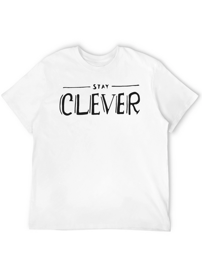 Stay Clever Black Graphic Tee
