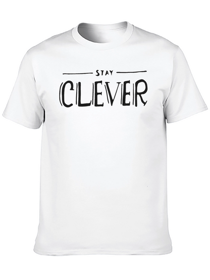 Stay Clever Black Graphic Tee