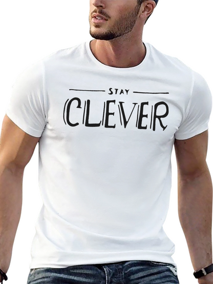 Stay Clever Black Graphic Tee