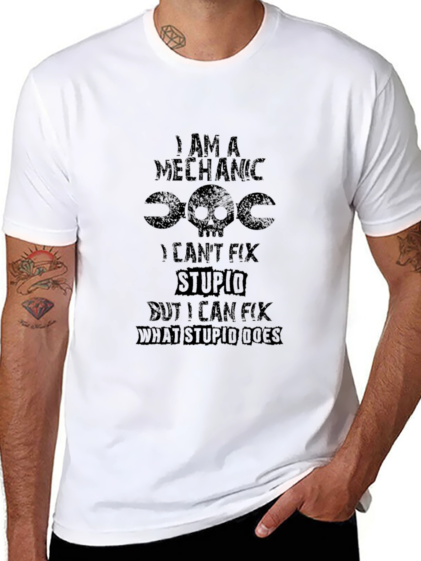 Mechanic Humor Black T-Shirt