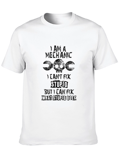 Mechanic Humor Black T-Shirt