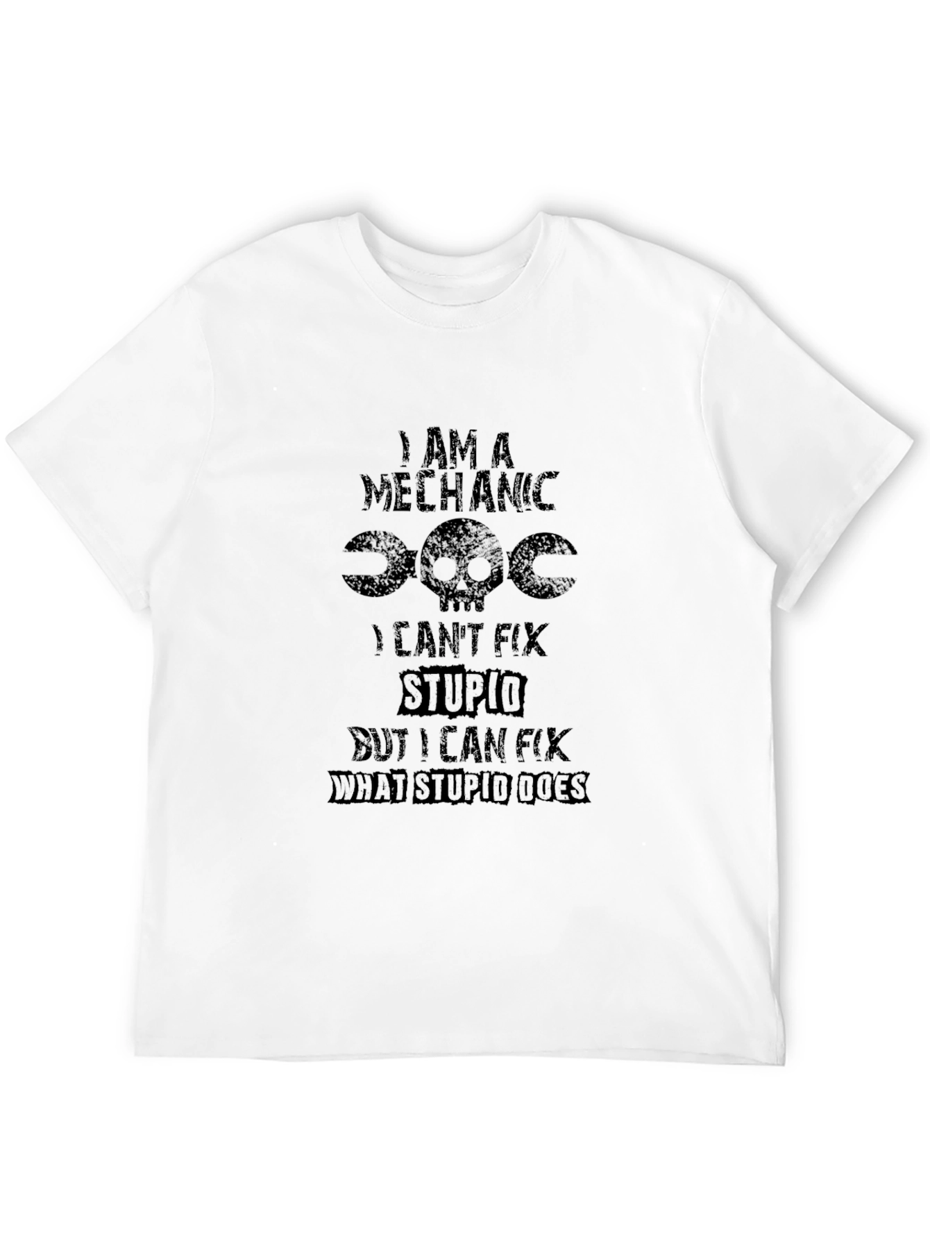 Mechanic Humor Black T-Shirt
