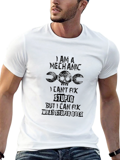 Mechanic Humor Black T-Shirt