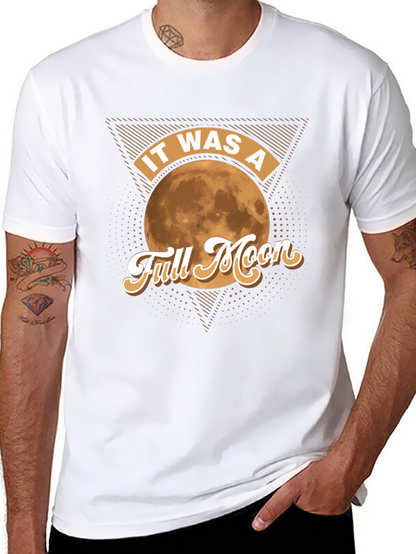 Full Moon Graphic Tee - Retro Style