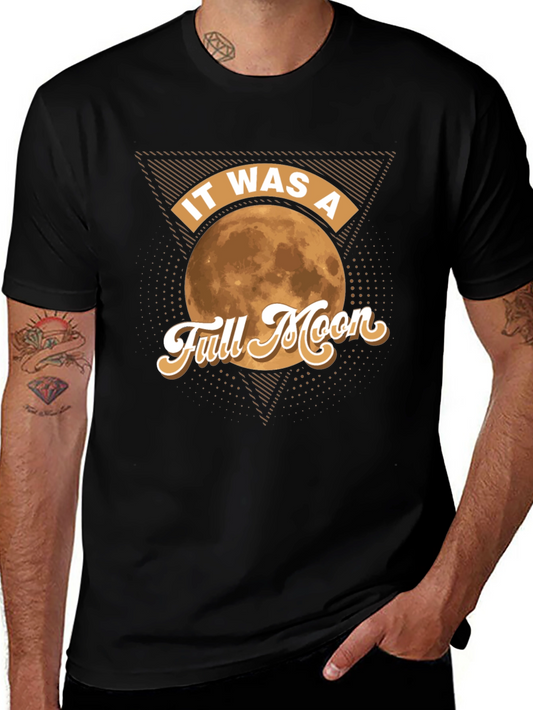Full Moon Graphic Tee - Retro Style