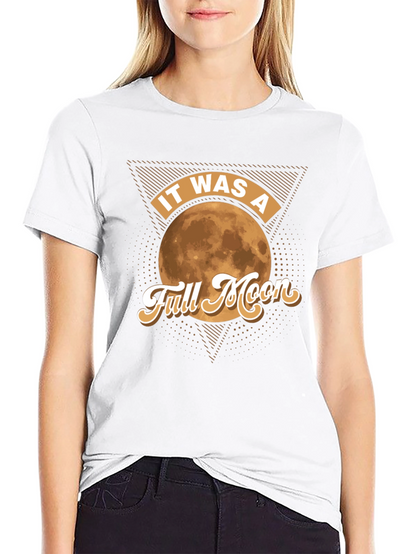 Full Moon Graphic Tee - Retro Style