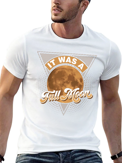 Full Moon Graphic Tee - Retro Style