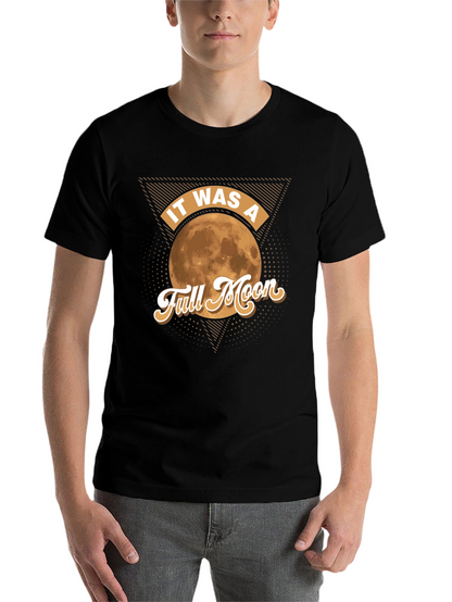 Full Moon Graphic Tee - Retro Style