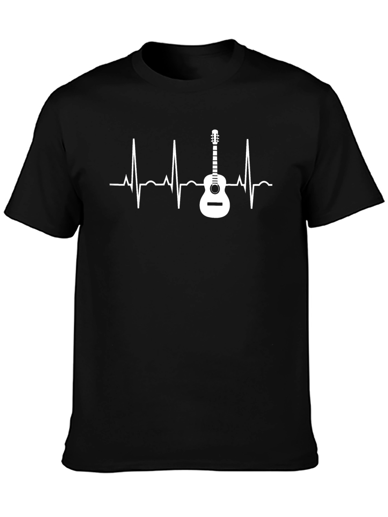 Guitar Heartbeat Graphic T-Shirt