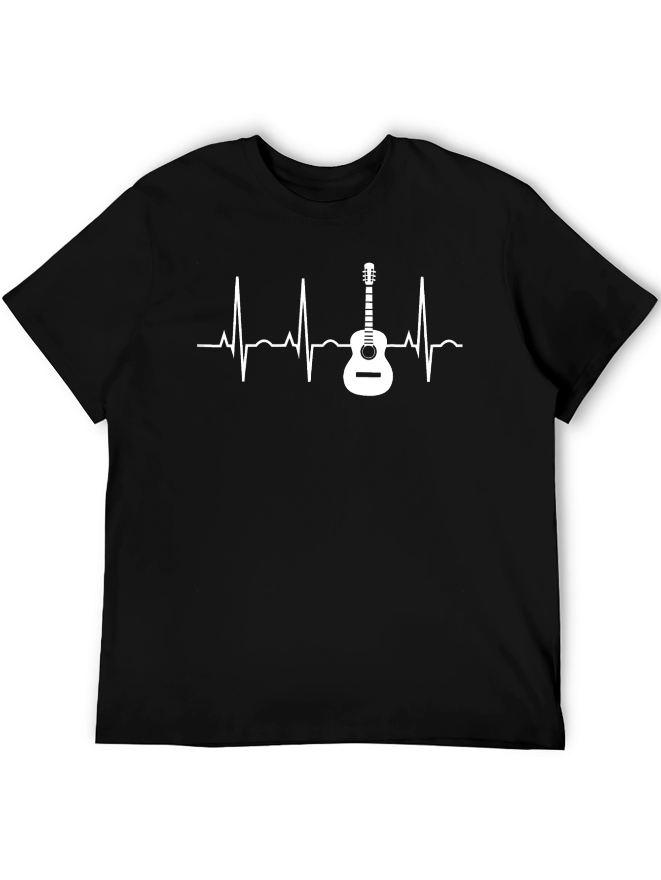 Guitar Heartbeat Graphic T-Shirt