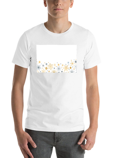 Snowflake Graphic Black Tee