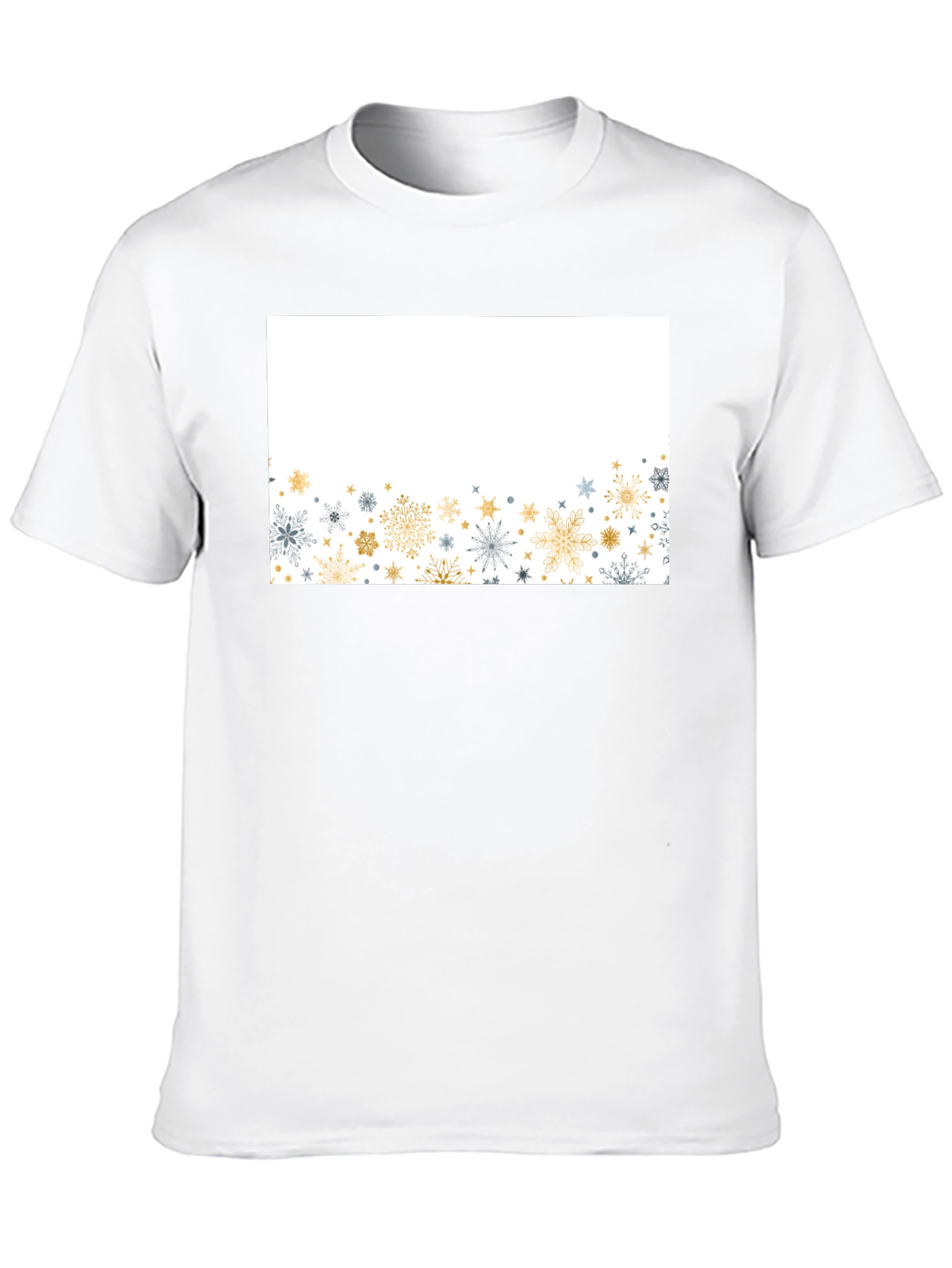 Snowflake Graphic Black Tee