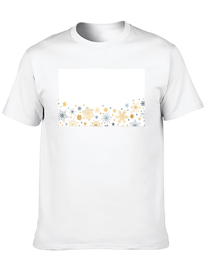 Snowflake Graphic Black Tee