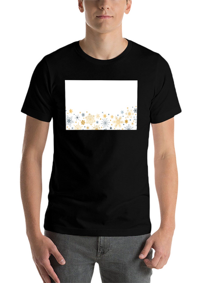 Snowflake Graphic Black Tee