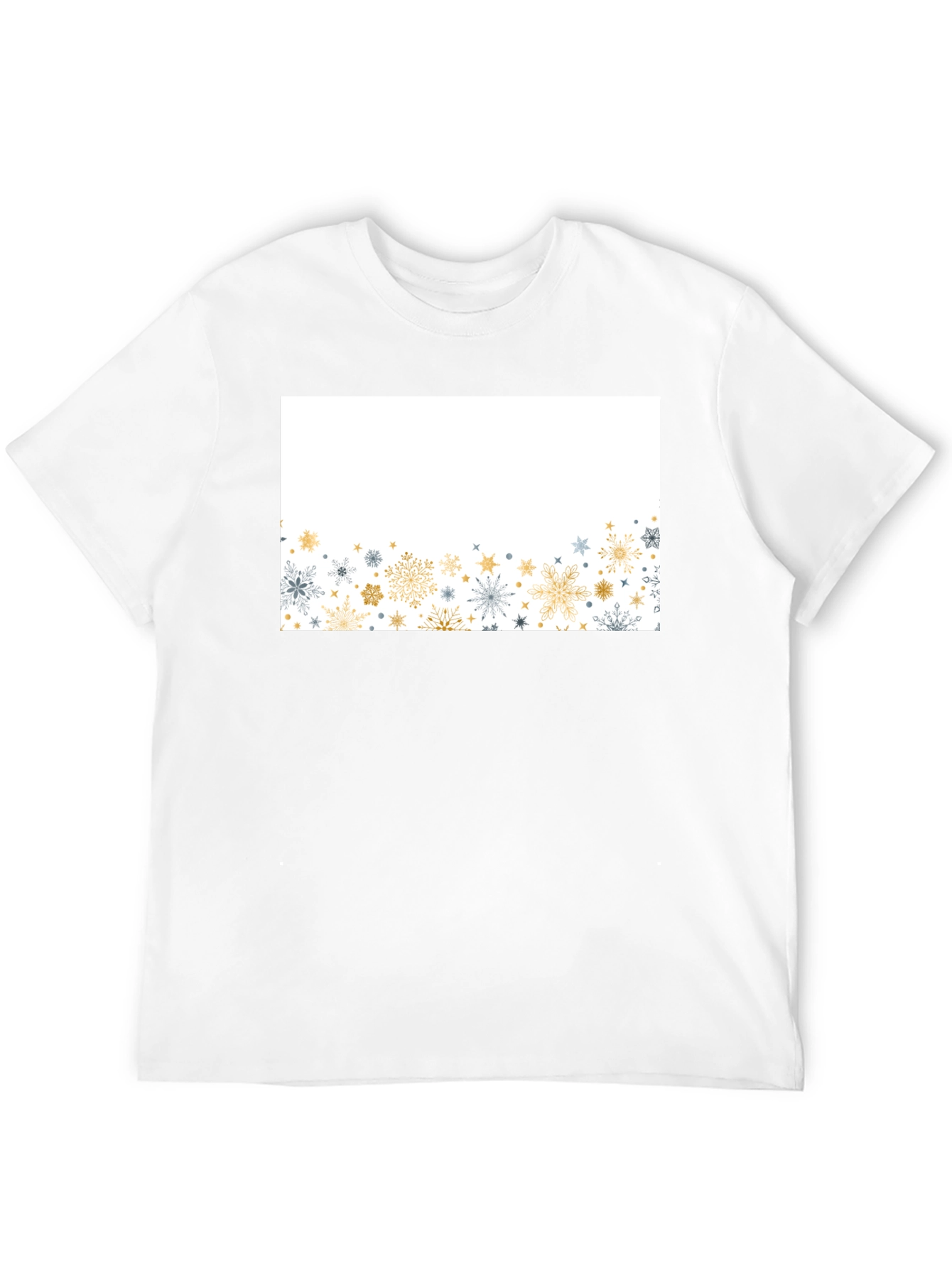 Snowflake Graphic Black Tee