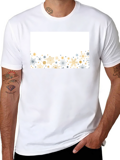 Snowflake Graphic Black Tee