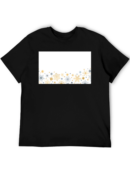 Snowflake Graphic Black Tee