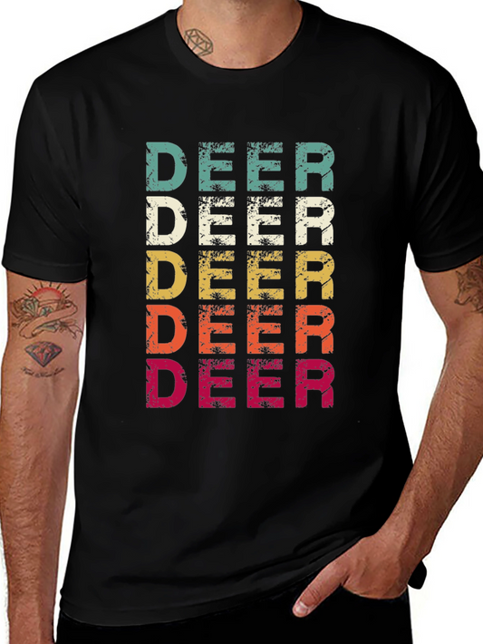 Retro Deer T-Shirt | Vintage Style Tee for Nature Lovers