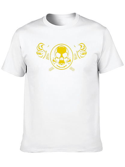 Skull Emblem Graphic Black T-Shirt