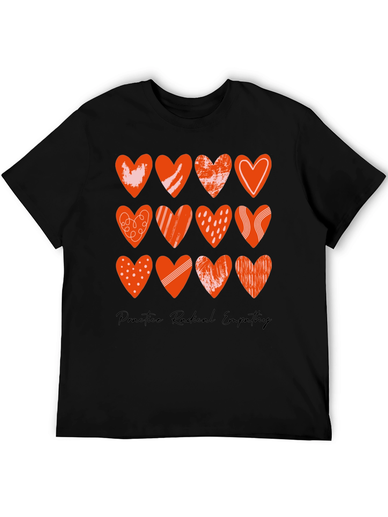 Radical Empathy Heart Tee - Stylish Graphic Print T-Shirt