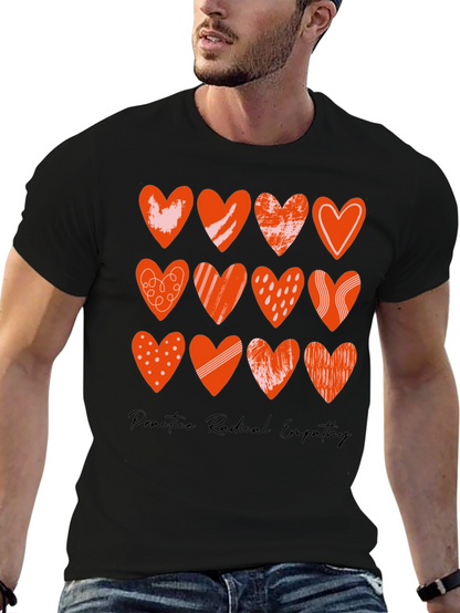 Radical Empathy Heart Tee - Stylish Graphic Print T-Shirt