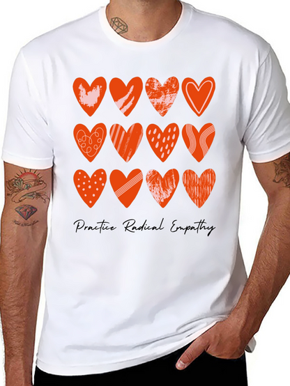 Radical Empathy Heart Tee - Stylish Graphic Print T-Shirt