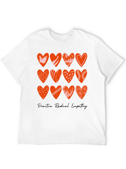 Radical Empathy Heart Tee - Stylish Graphic Print T-Shirt