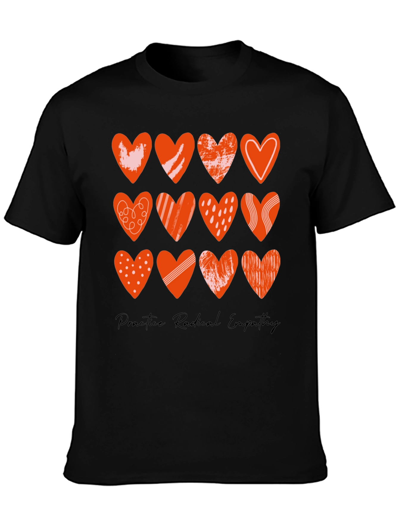 Radical Empathy Heart Tee - Stylish Graphic Print T-Shirt