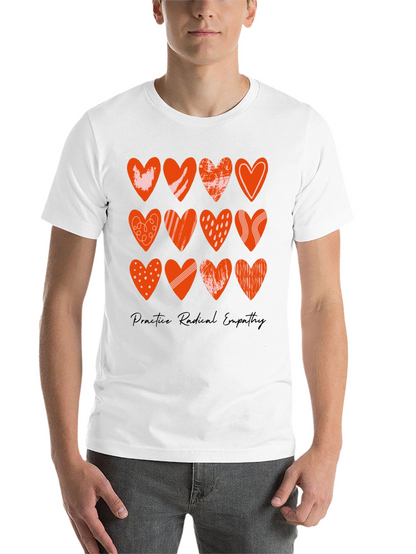 Radical Empathy Heart Tee - Stylish Graphic Print T-Shirt