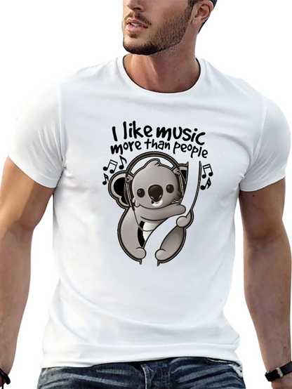 Music Loving Koala Graphic Tee
