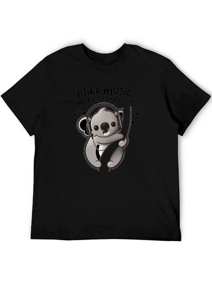 Music Loving Koala Graphic Tee