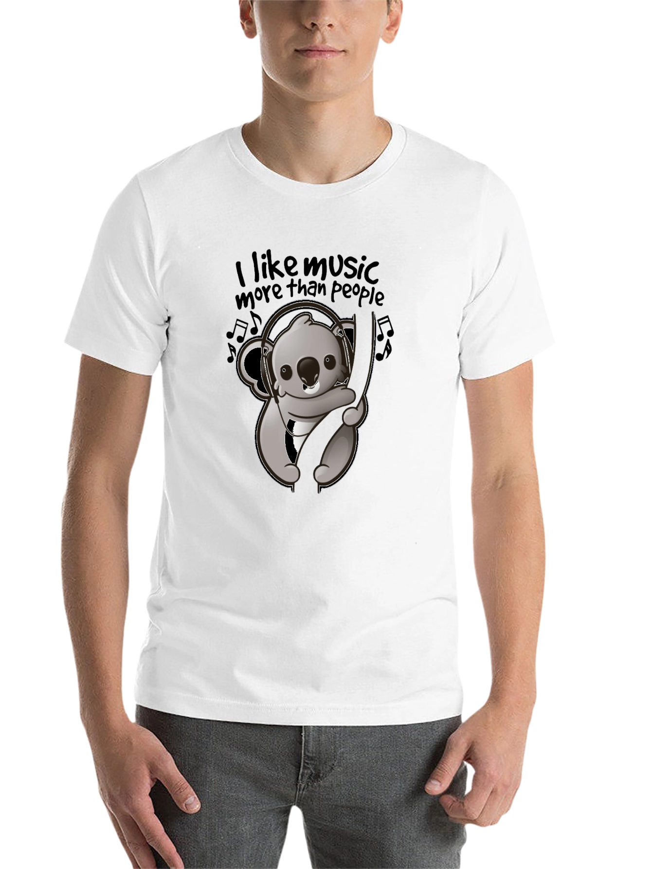 Music Loving Koala Graphic Tee