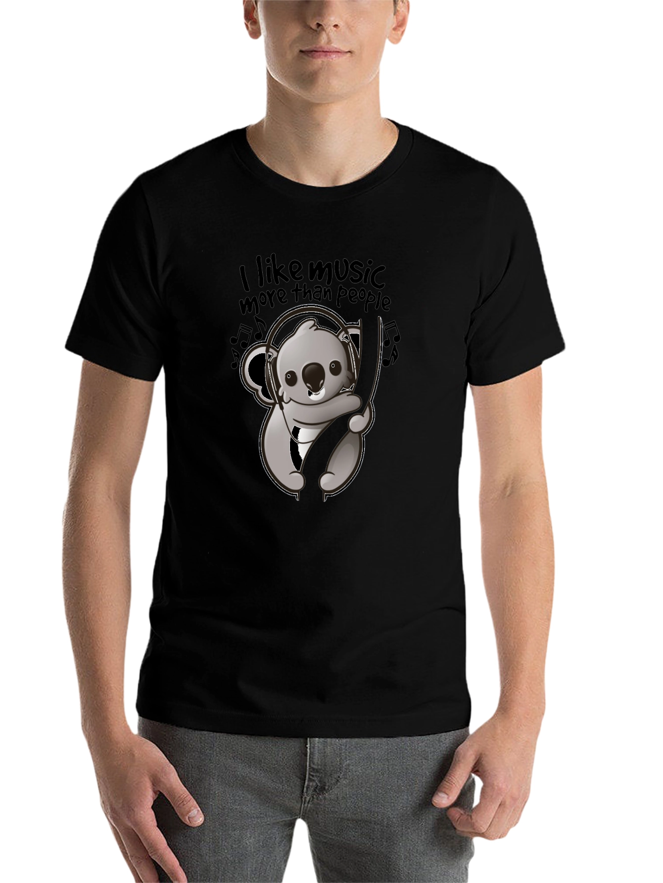 Music Loving Koala Graphic Tee